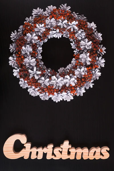 Natal wreath.Stock Imagem . — Fotografia de Stock