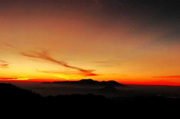 Soluppgång i Bromo Indonesien — Stockfoto