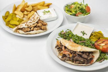 Shawarma Tabağı, Shawarma Bifteği ve Tavuk Tabağı