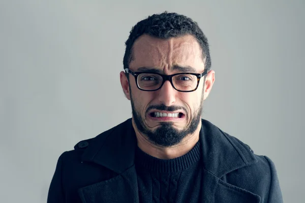 Homme à l'expression frustrée — Photo