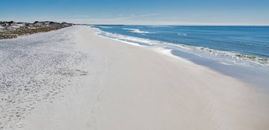 Panama City Plajı Florida, güneşli bir kış gününde