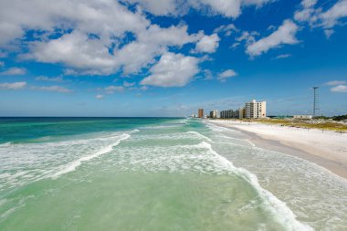 Panama City Plajı Florida bulut manzarası, su kıyısı