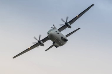 Fairford, İngiltere - 15 Temmuz 2017: Bir Alenia C-27J Sparta nakliye uçağı