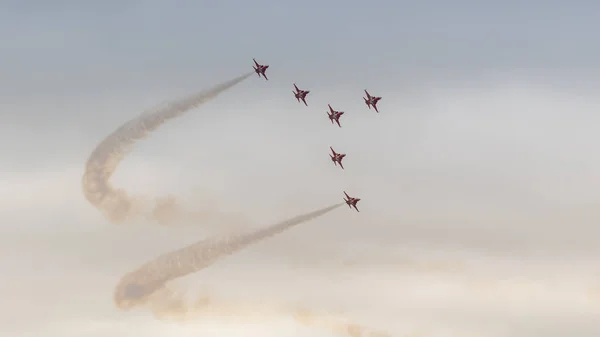 Fairford 15Th July 2017 Patrouille Suisse Dipslay Team Formation — Stock Photo, Image