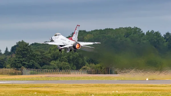 Fairford Велика Британія Липня 2017 Usaf F16 Thunderbird Formation Team — стокове фото