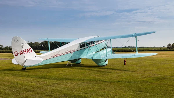 Old Warden Reino Unido Agosto 2019 Aviones Antiguos Haviland Dh89A —  Fotos de Stock