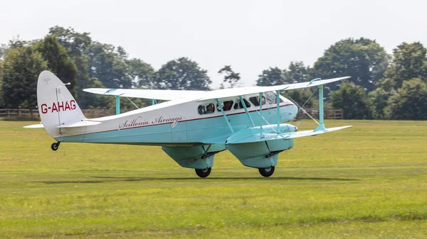 Old Warden Reino Unido Agosto 2019 Aviones Antiguos Haviland Dh89A —  Fotos de Stock