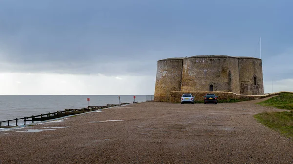 View Historic Naval Martello Tower Aldeburgh Suffolk — Stock Photo, Image