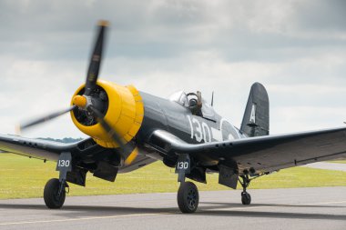 Chance Vought Corsair vintage aircraft clipart
