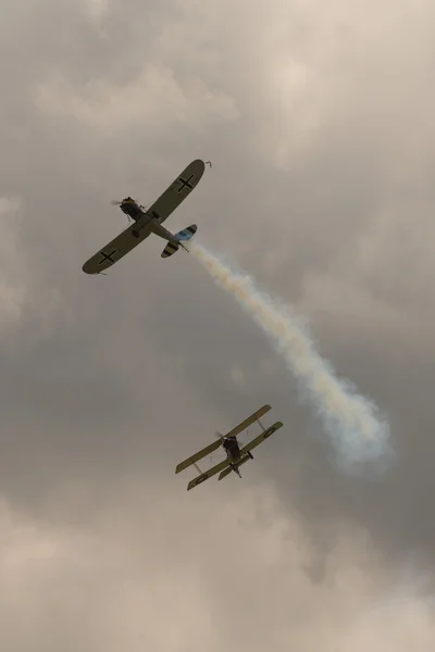 Primeira guerra mundial dogfight — Fotografia de Stock