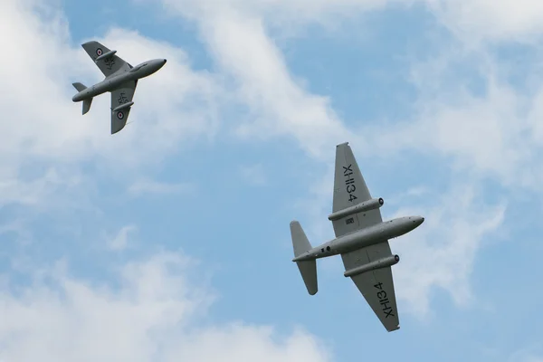 Canberra and Hunter aircraft — Stock Photo, Image