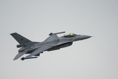 Royal Netherlands Air Force (RNLAF) F16 fighter jet clipart