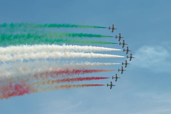 Frecce Tricolori equipo de exhibición de aire italiano —  Fotos de Stock