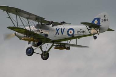 Vintage Hawker Hind BI-uçak
