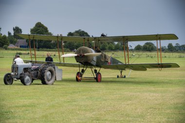 Vintage İngiliz eğitim uçağı Avro 504k. 1918