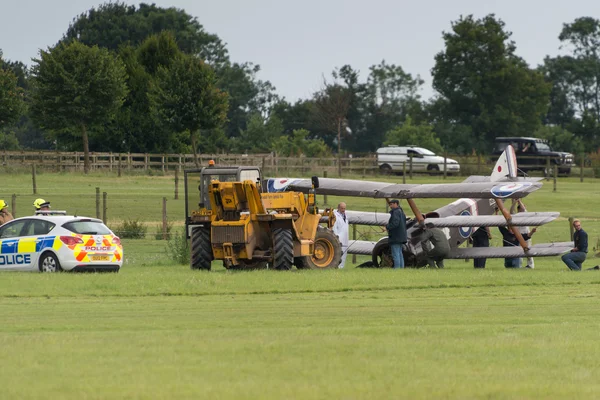 Choque aéreo en Shuttleworth Airshow — Foto de Stock