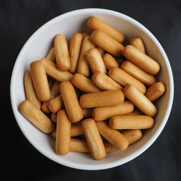 Bread Sticks in bowl — Stock Photo, Image