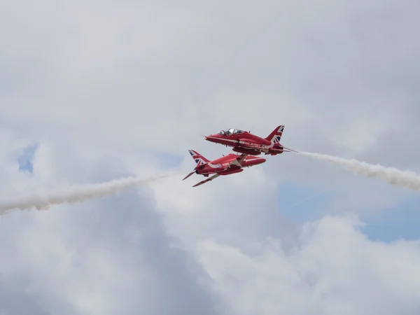 Red Arrows air display team — Stock Photo, Image