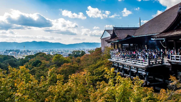 View of kiyomizudera temple wit — Stock Photo, Image