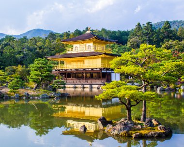kinkaku-ji, The Golden Pavilion in Kyoto, Japan clipart