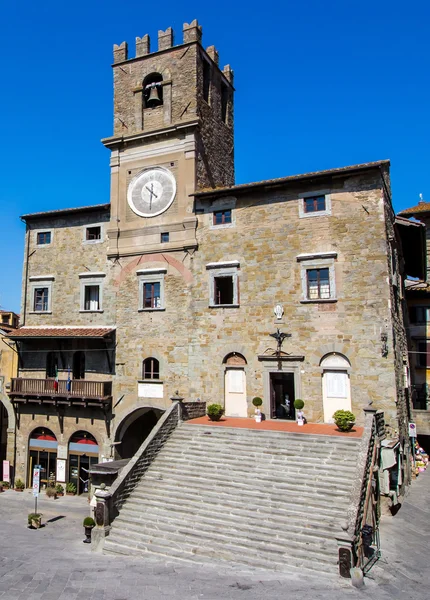 The town hall in Cortona, Tuscan , Italy — Stock Photo, Image