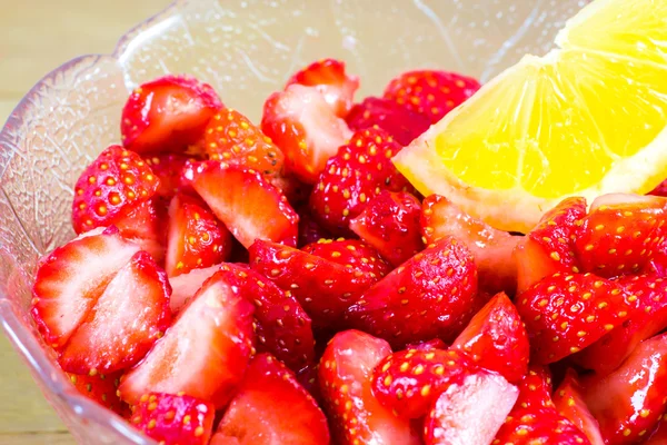 Citrus Macerated Strawberries — Stock Photo, Image