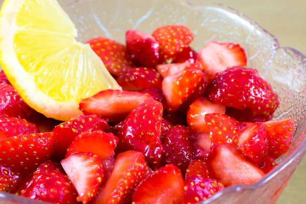 Citrus Macerated Strawberries — Stock Photo, Image