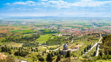 Val di Chiana, Toskana, İtalya alüvyon bir vadide