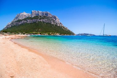 Spalmatore plaj Tavolara Island, Sardunya, İtalya