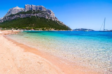 Spalmatore plaj Tavolara Island, Sardunya, İtalya
