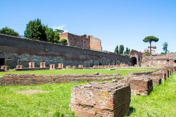 Roma, İtalya Palatine Tepesi'ndeki Stadyumu kalıntıları — Stok fotoğraf