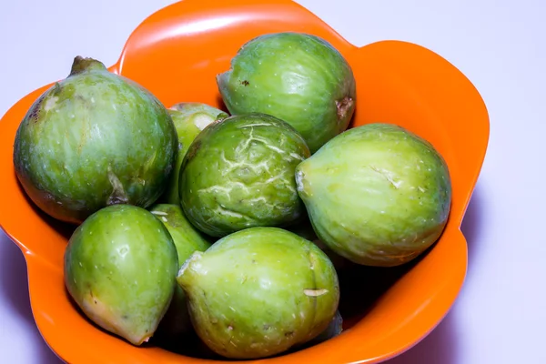 Fresh fig fruit in a bowl — Stock Photo, Image