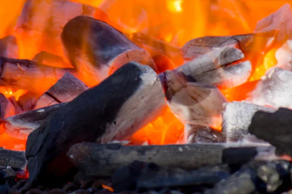 Burning wood — Stock Photo, Image