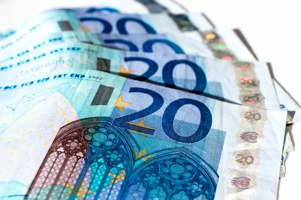 Banknotes of twenty euro — Stock Photo, Image