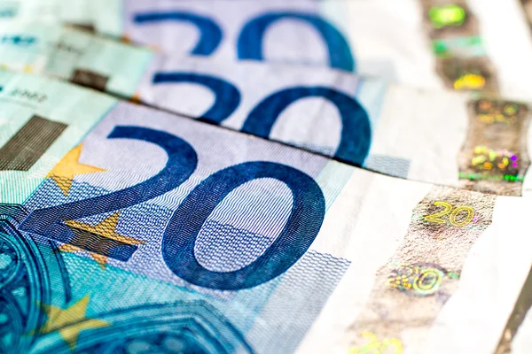 Banknoten zu 20 Euro — Stockfoto