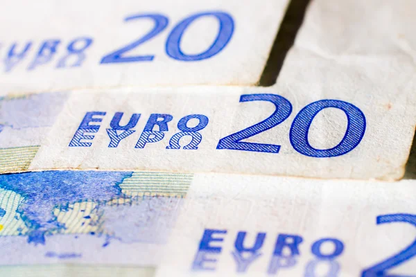 Banknotes of twenty euro — Stock Photo, Image