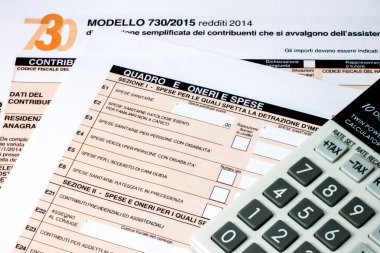 İtalyan vergi iade 730 denilen