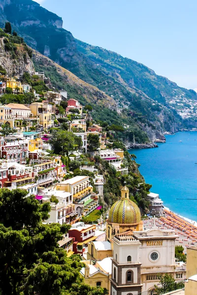 Utsikt över positano — Stockfoto