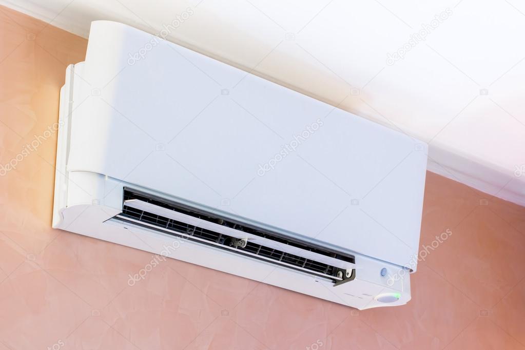 air conditioner installed on the wall