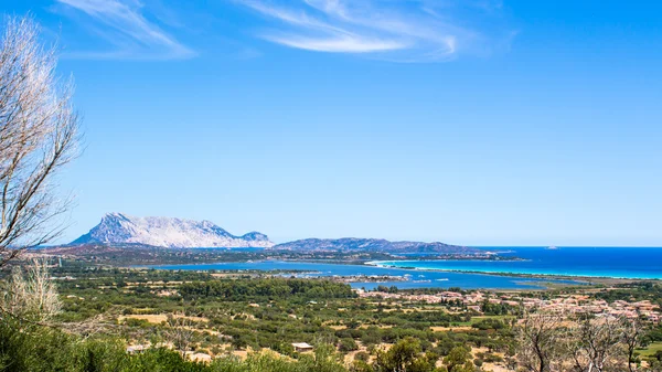 Panoráma a tengerparton, San Teodoro Szardínián — Stock Fotó