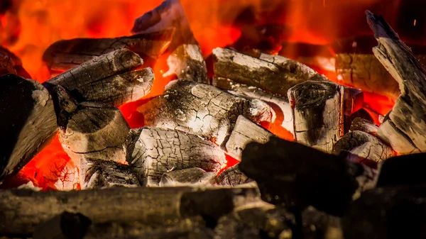 Burning wood — Stock Photo, Image