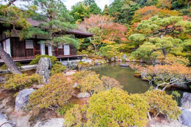Ginkaku-ji, bir tapınak Kyoto, Japonya. 