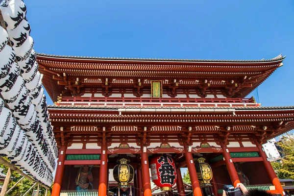 在日本，在东京浅草寺 — 图库照片