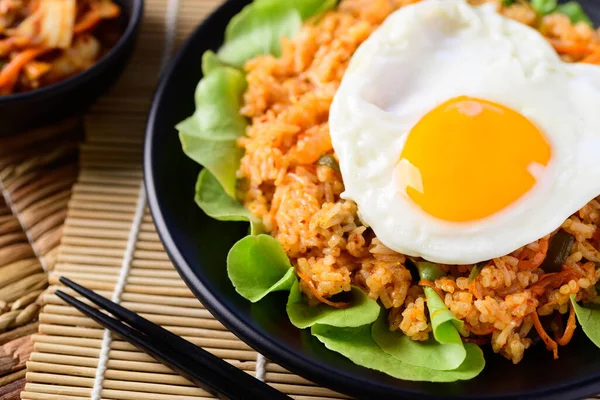 Korean food, Kimchi fried rice with fried egg on top