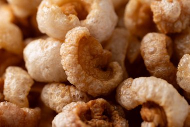 Pork rind texture background, Northern Thai food
