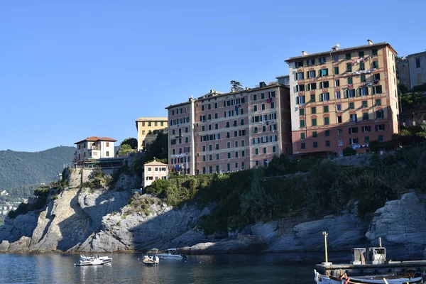 Tengeri Kikötő Táj Liguria — Stock Fotó