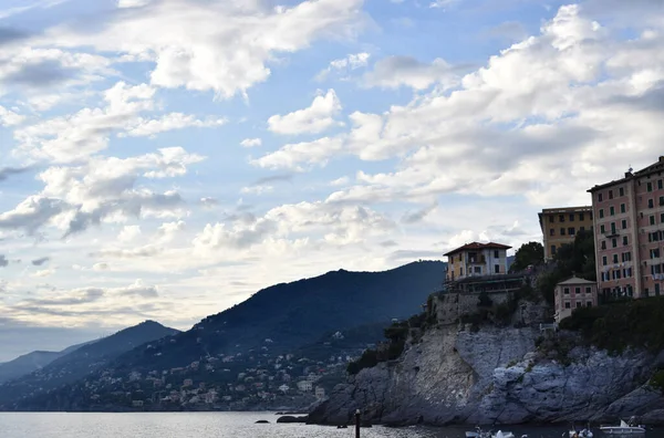 Paisaje Del Puerto Marítimo Liguria — Foto de Stock