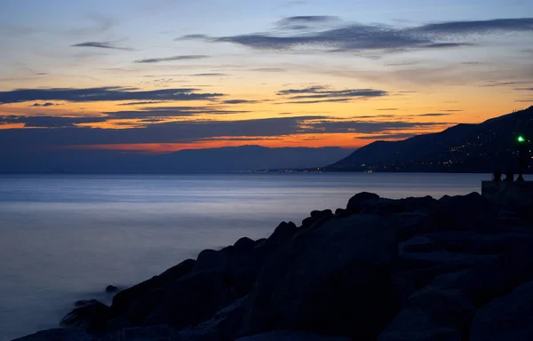 素晴らしい夕日の海の風景 — ストック写真