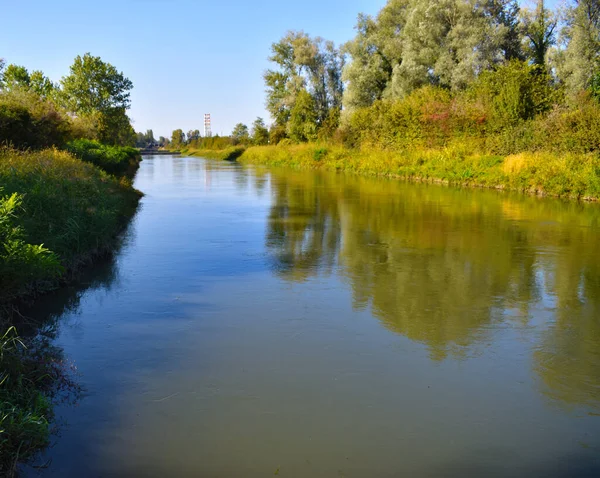 Stromende Rivier Het Platteland — Stockfoto