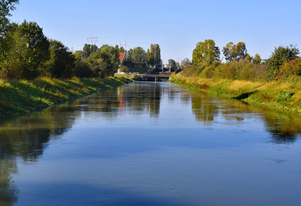 Stromende Rivier Het Platteland — Stockfoto